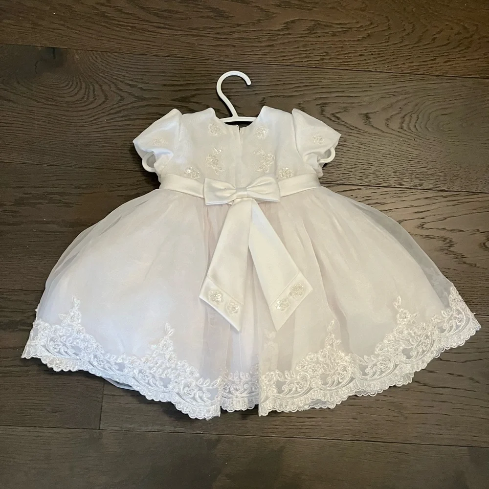 Sarah Louise designer girl baptism dress 6M NWT retail $400usd - Picture 5 of 9